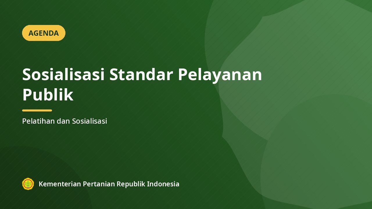 Sosialisasi Standar Pelayanan Publik
