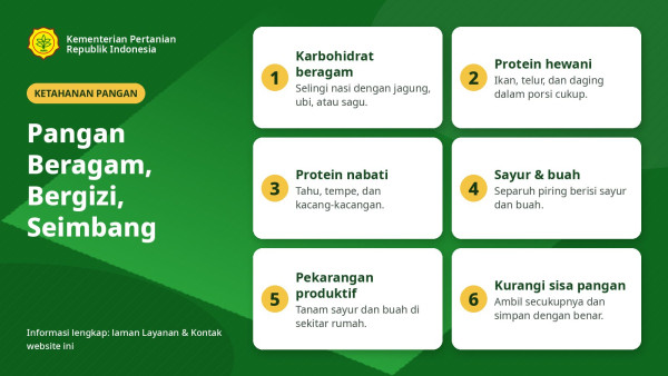Pangan Beragam, Bergizi, Seimbang