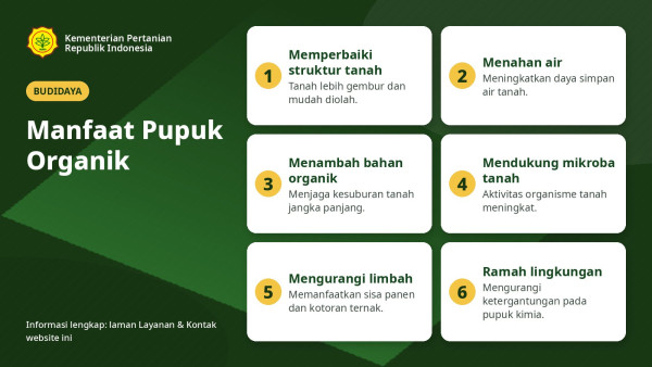 Manfaat Pupuk Organik