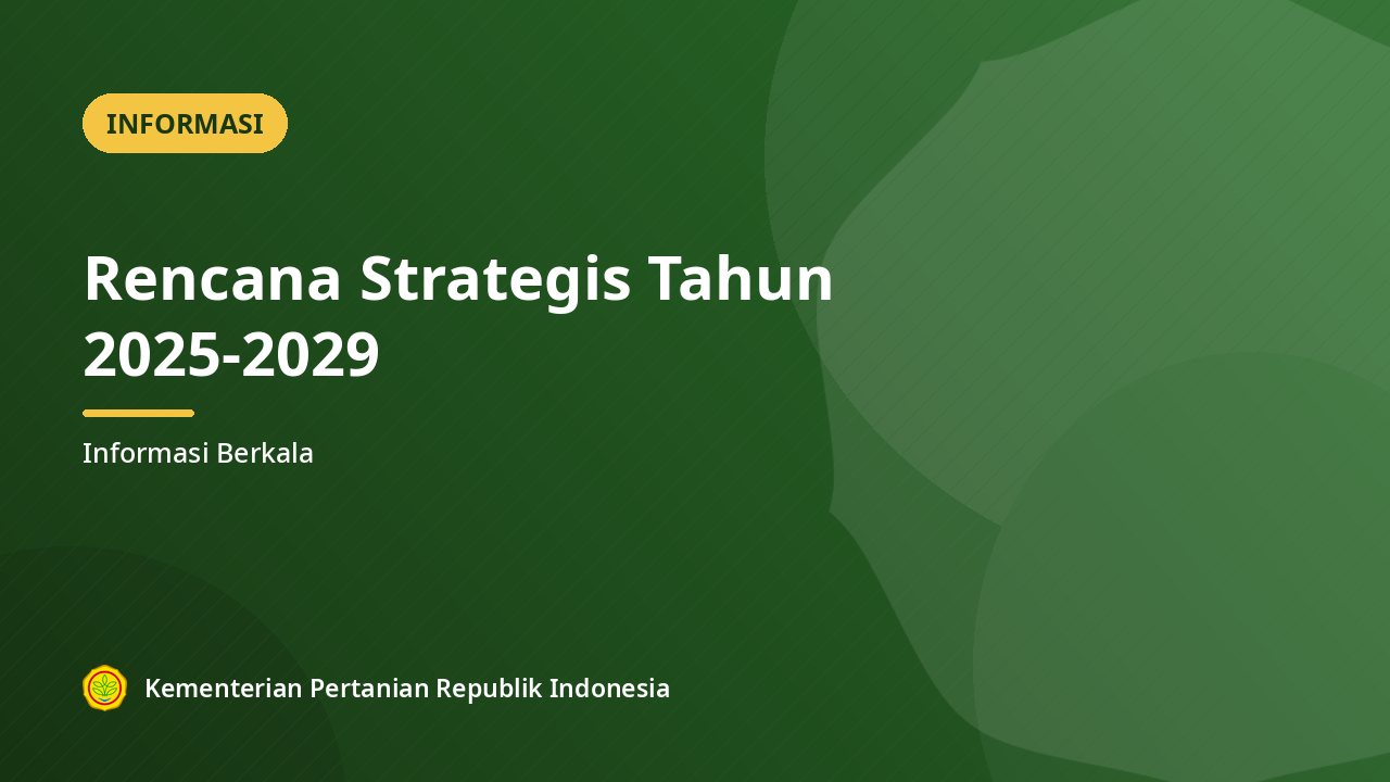 Rencana Strategis Tahun 2025-2029